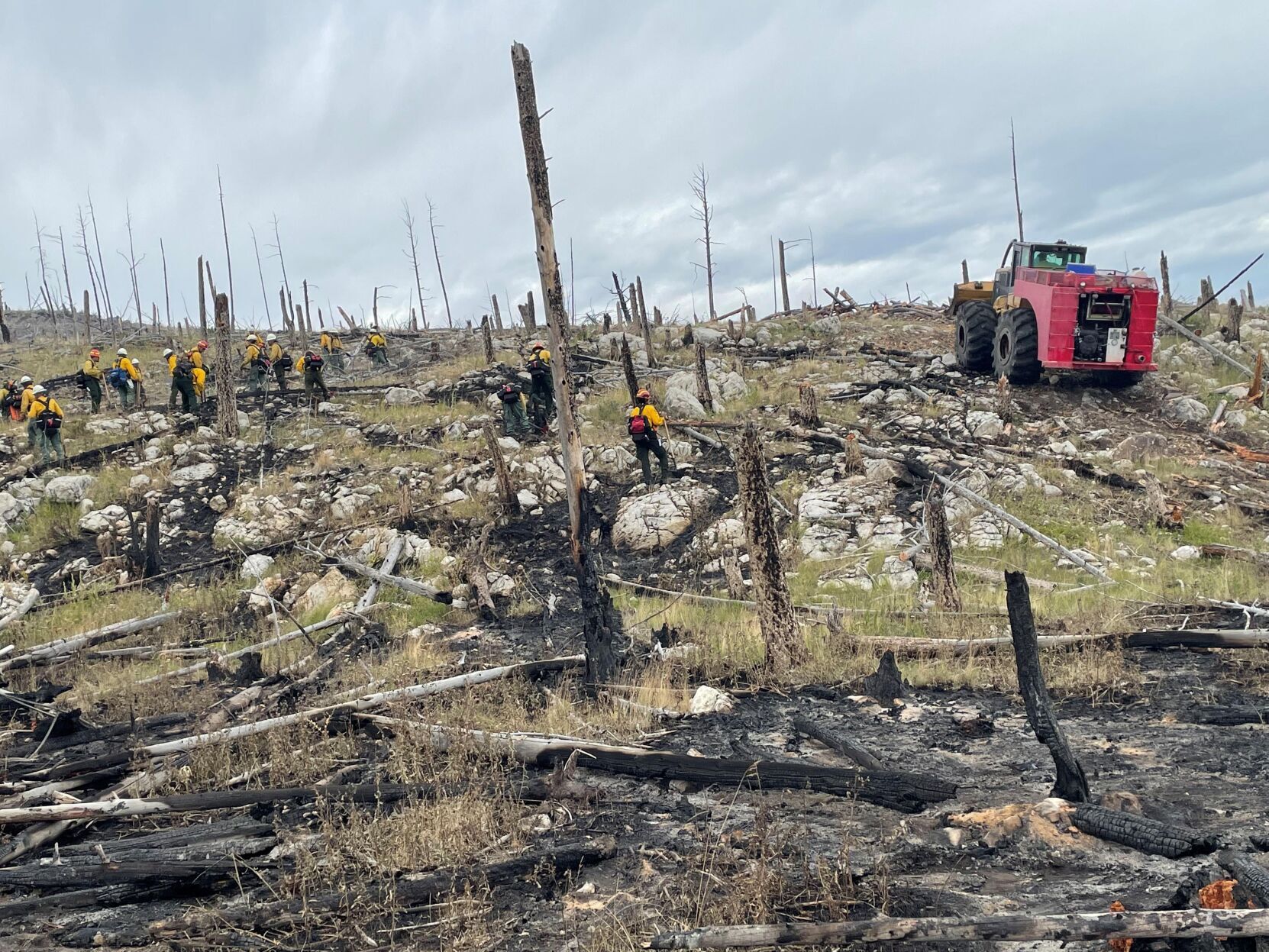 Matt Staff Road fire burned area